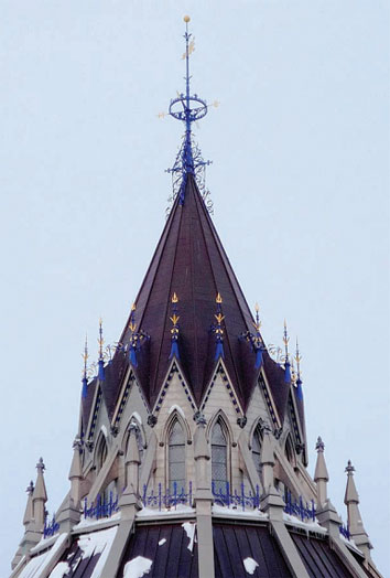 Library of Parliament, roof detail,