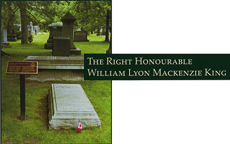 The Right Honourable William Lyon Mackenzie King - Photograph of his grave site