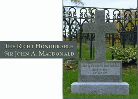 The Right Honourable Sir John A. Macdonald - Photograph of his gravesite