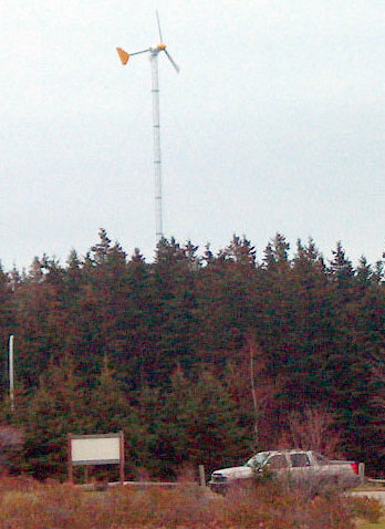 Wind turbine at Prince Edward Island National Park of Canada