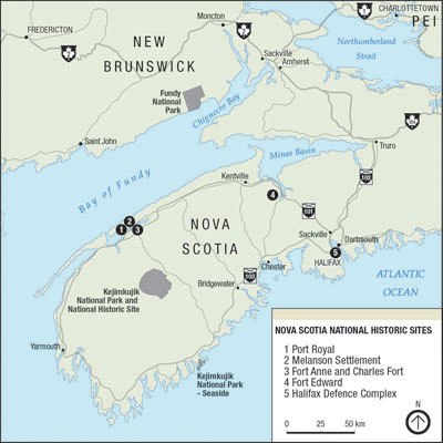 map of southwestern Nova Scotia