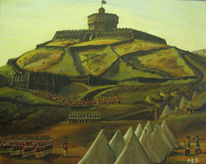 Image of oil painting depicting the Second Citadel