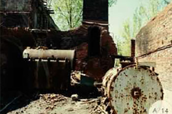 Archive picture of metal equipment