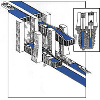 Drawing showing how a hydraulic lock works