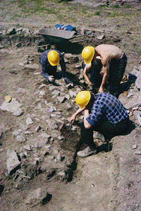 Archeological excavations, Coteau-du-Lac site, summer 1966