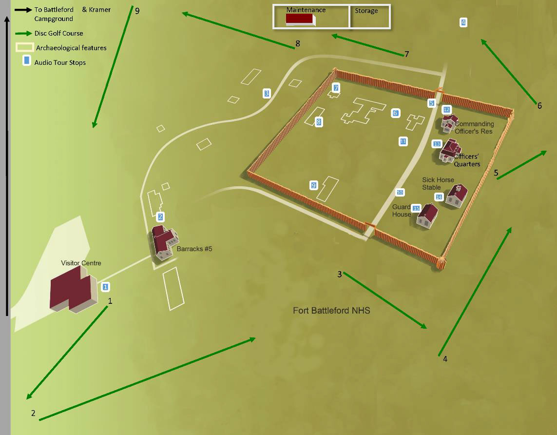 Map of Fort Battleford