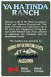 Ya Ha Tinda ranch brochure