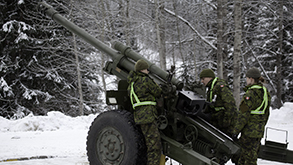 Howitzer about to be fired. Photo: Rob Buchanan