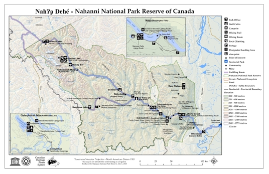 Small Nahanni map 