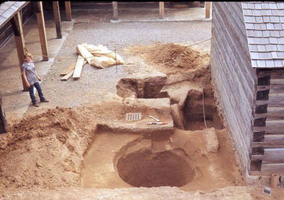 Fouilles archéologiques réalisées sur les lieux en 1974, Lieu historique national du Canada du Fort-George
