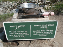 Waste water disposal pit
