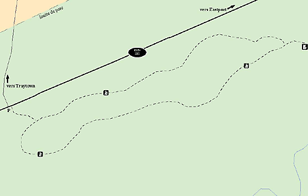 Carte du sentier de la colline Louil