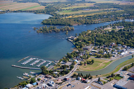 Aerial view of Chambly