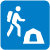 Backcountry hiking icon